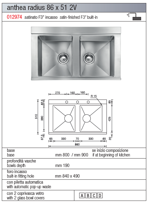 Anthea Radius 2V 8651